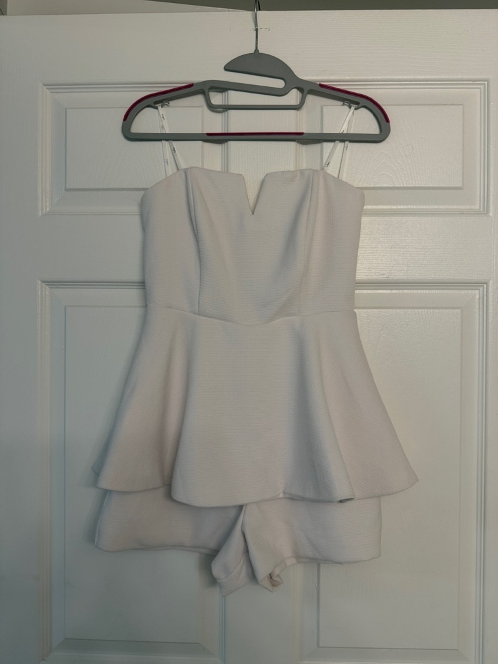 Lulus Where You Are White Strapless Romper - Size S